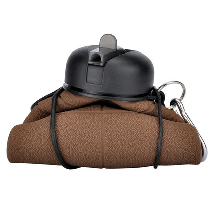 Outdoor Collapsible Sports Water Bottle Reusable Leak-proof Portable Football Water Bottle For All Sports