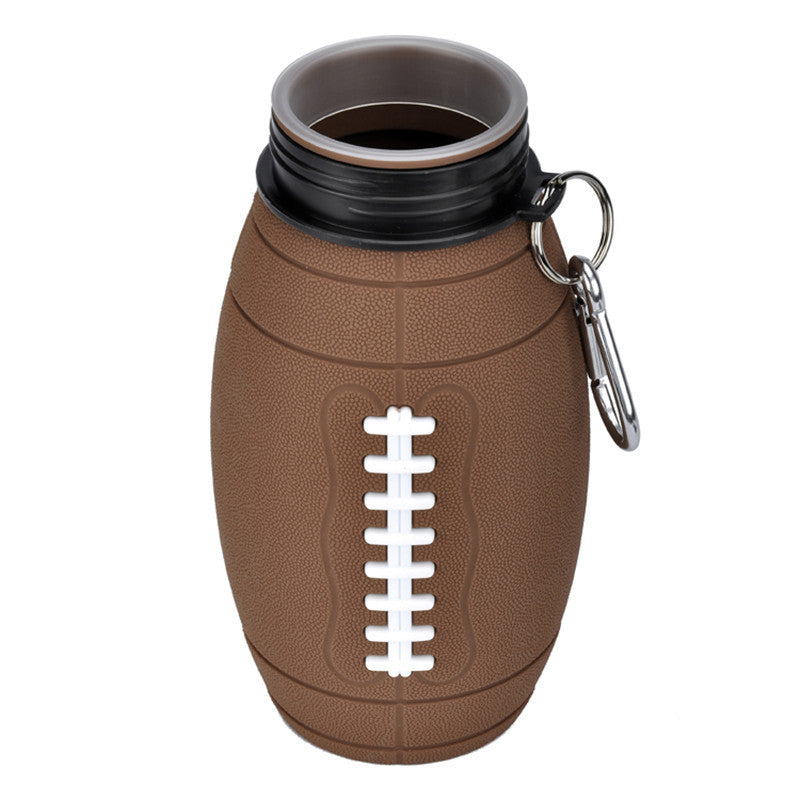 Outdoor Collapsible Sports Water Bottle Reusable Leak-proof Portable Football Water Bottle For All Sports